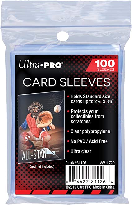 100 Ultra Pro Clear Sleeves