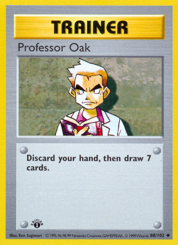 Professor Oak (88/102) (Shadowless) [Base Set 1st Edition]